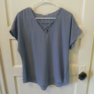 Maurices Short Sleeve Blouse